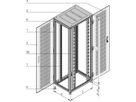 SCHROFF VARISTAR Armoire serveur 42 UH, 2000x800x1000mm, sans socle, RAL7035