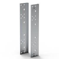 Cornière arrière SCHROFF EuropacPRO pour joint CEM en acier inoxydable pour panneau latéral, 4 U