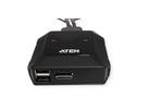 ATEN US3312 Commutateur KVM DisplayPort 4K 2 ports USB-C avec sélecteur de port à distance