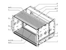 SCHROFF EuropacPRO 19" Subrack Kit pour chemin de fer, blindé, SNCF, CompactPCI, 6 U, 84 HP, 320 mm