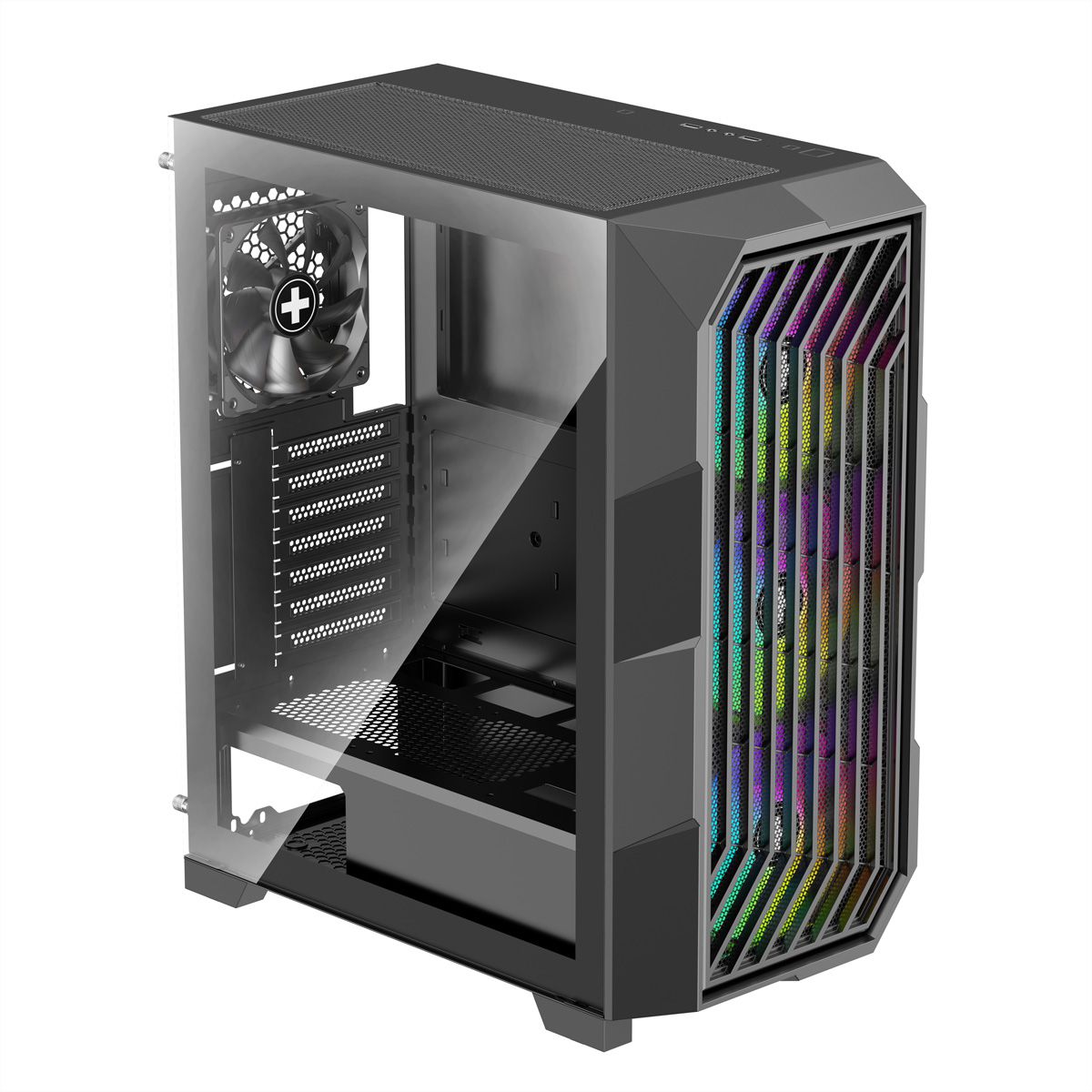 XILENCE Xilent Breeze II Boîtier PC ATX noir, Boîtier PC Gaming ATX X812.ARGB noir