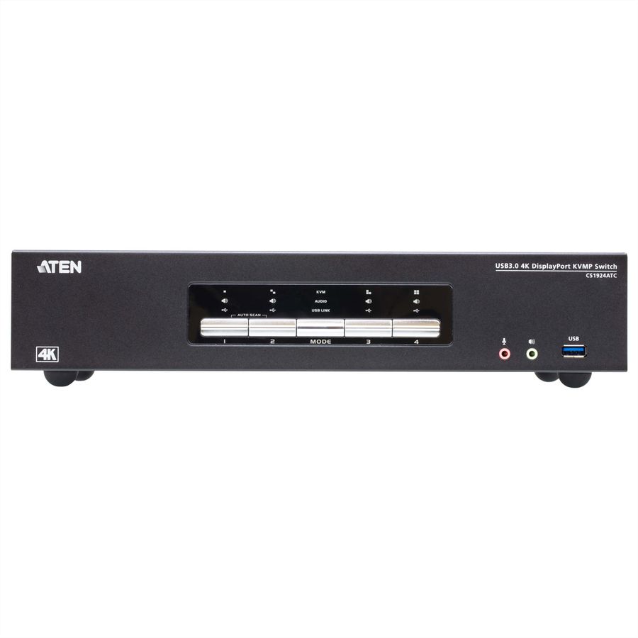 ATEN CS1924ATC Commutateur KVMP™ 4 ports USB 3.0 4K DisplayPort pour ATC