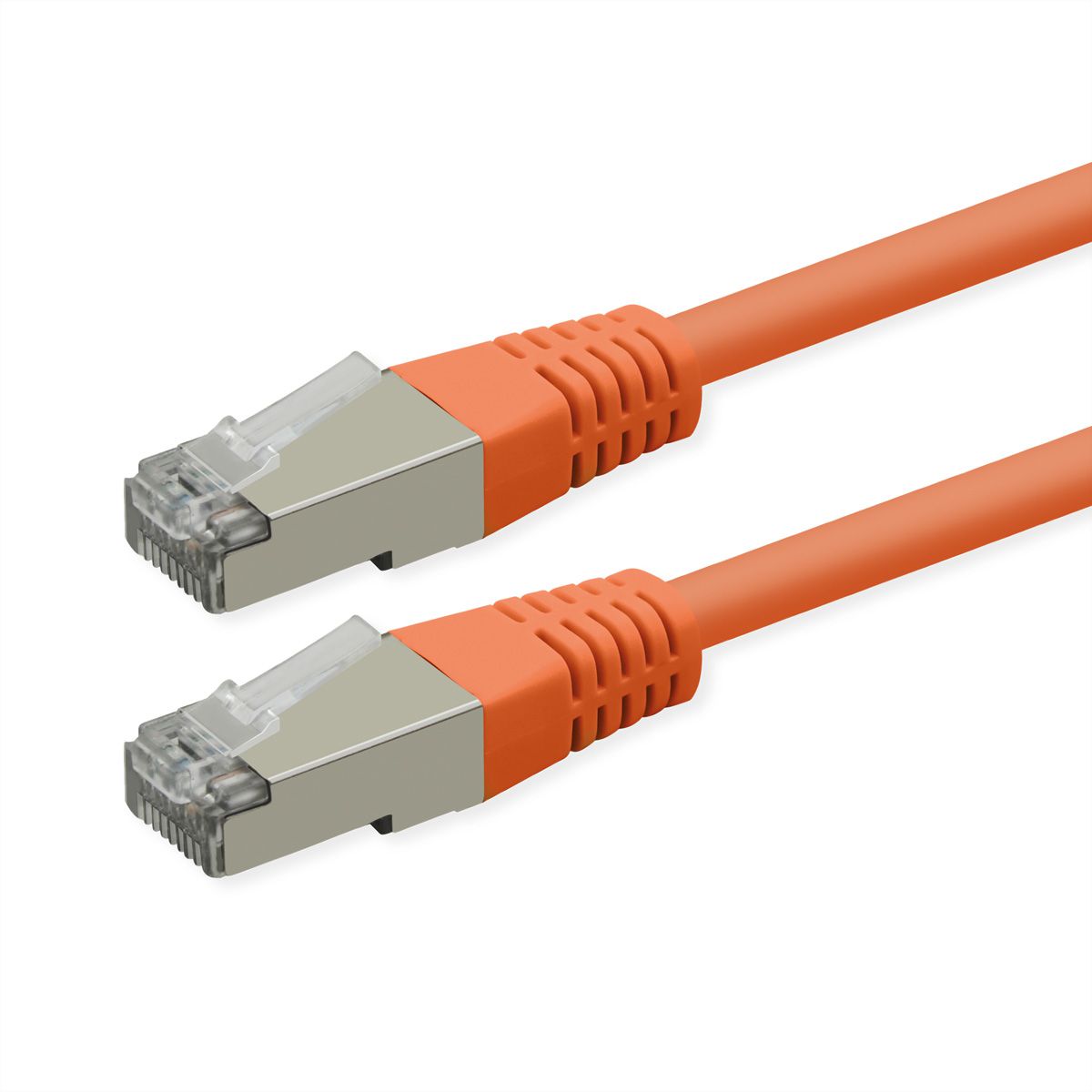 ROLINE Cordon Cat.6 (Classe E), PoE, S/FTP (PiMF) , orange, 5 m