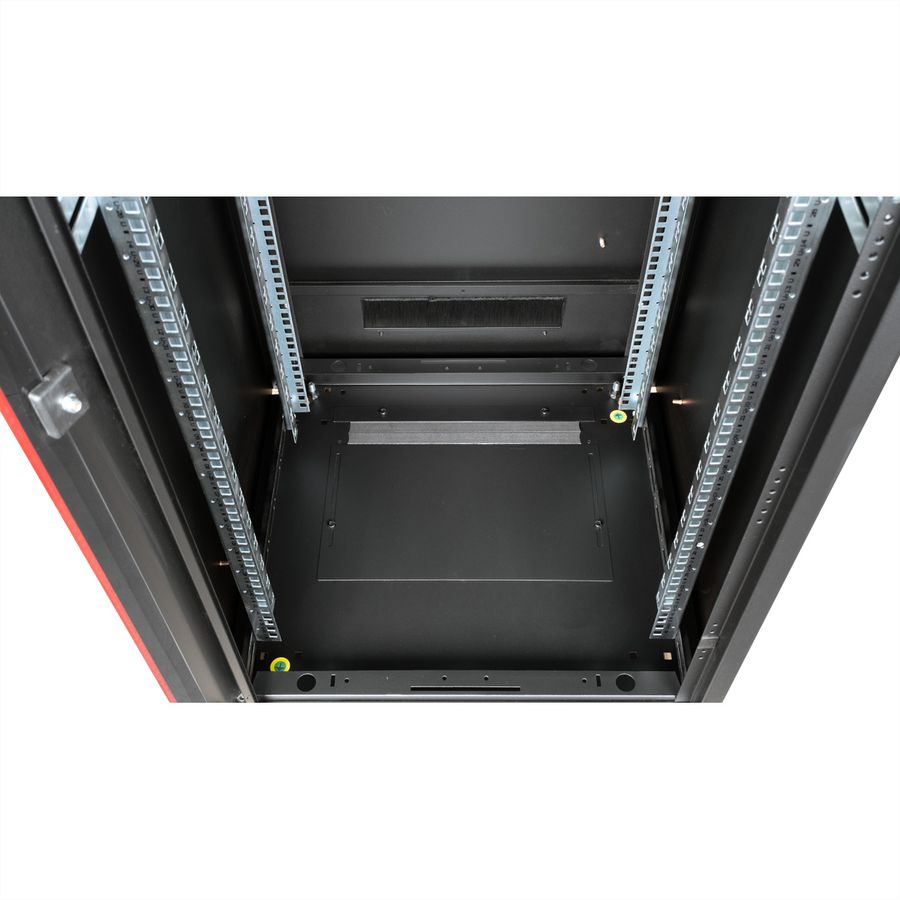 ROLINE 19" Baie réseau Pro 42U, 600x600 LxP Porte verre noir