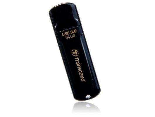 Transcend JetFlash elite 700 64GB USB 3.0 lecteur USB flash 64 Go USB Type-A 3.2 Gen 1 (3.1 Gen 1) Noir