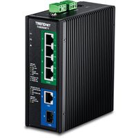 TRENDnet TI-BG50611 Switch Rail DIN PoE++ industriel 2,5G à 6 ports avec ports 10G