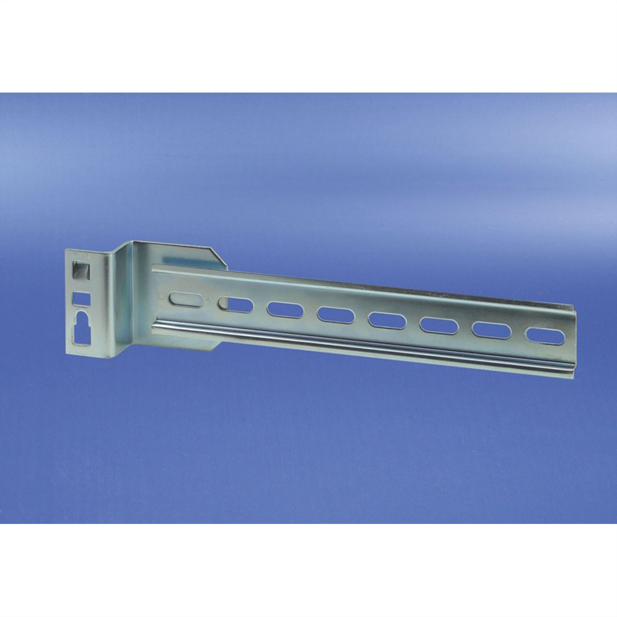 SCHROFF Rail DIN pour chauffage, TS 35/7.5 avec support de montage pour panneau 19" / montage coulissant