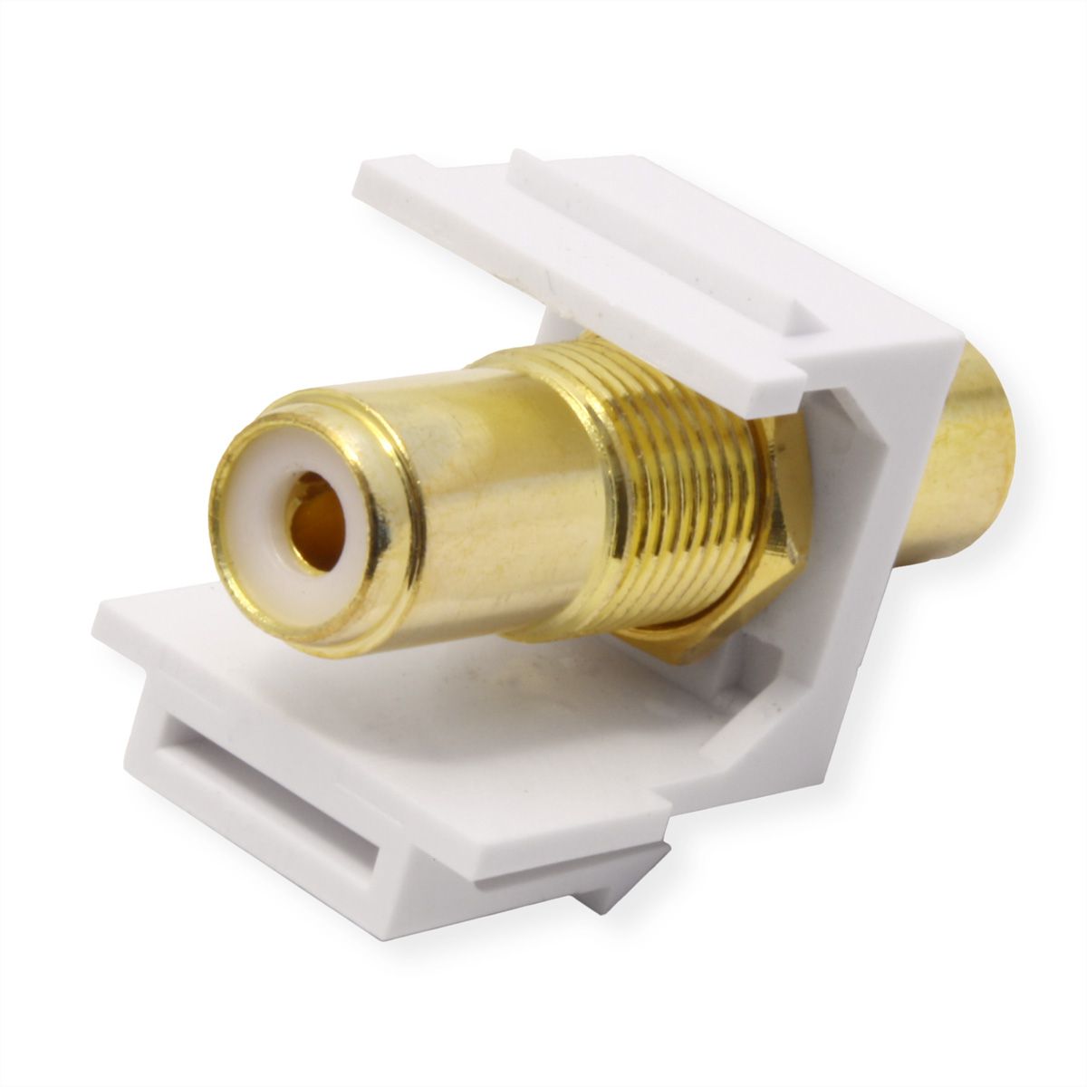 VALUE Coupleur Keystone RCA, plastique, blanc