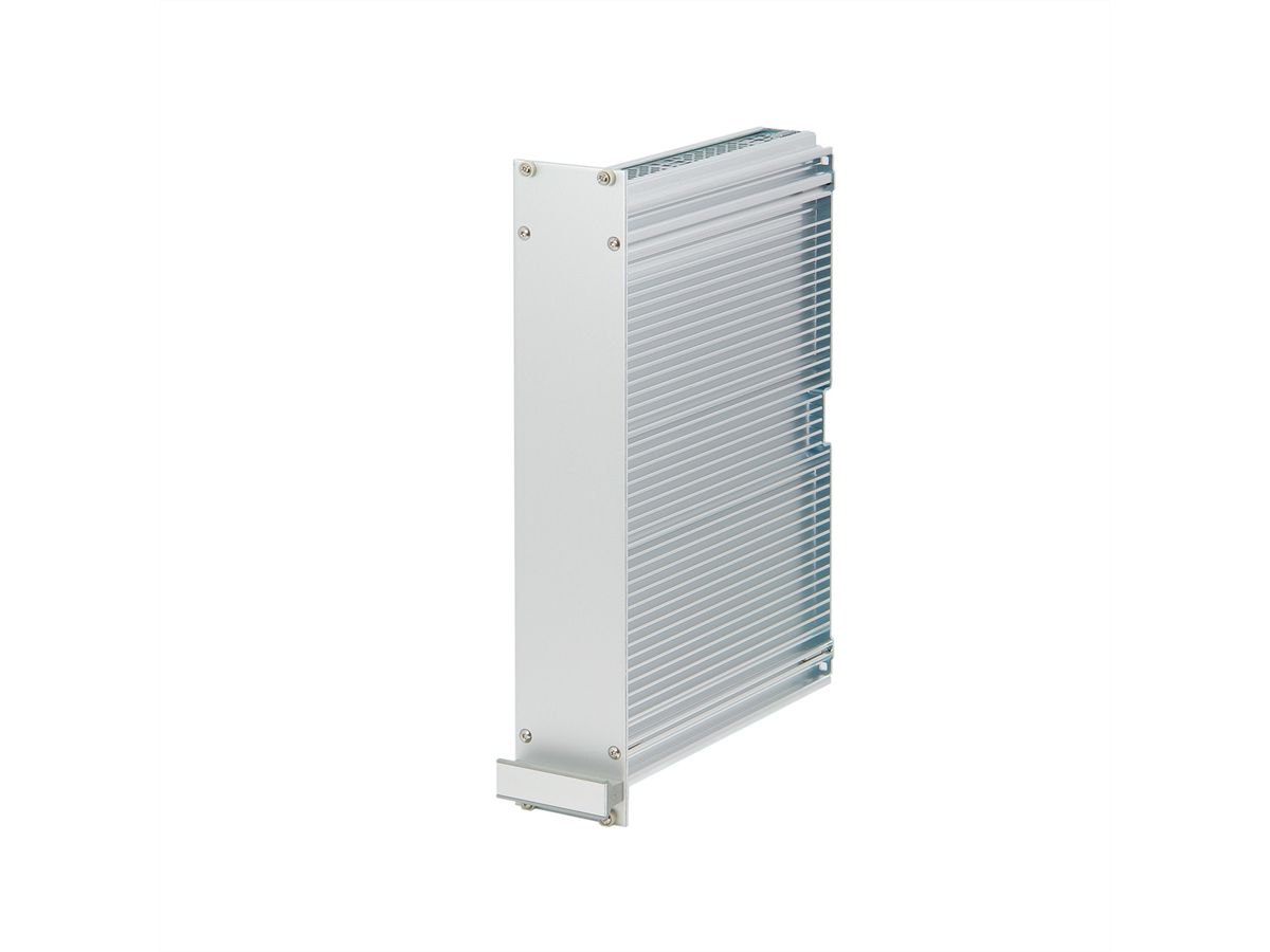 SCHROFF, cadre, type unité enfichable, panneau latéral extrudé, avec ailettes de refroidissement, droite, 6 U, 160 mm