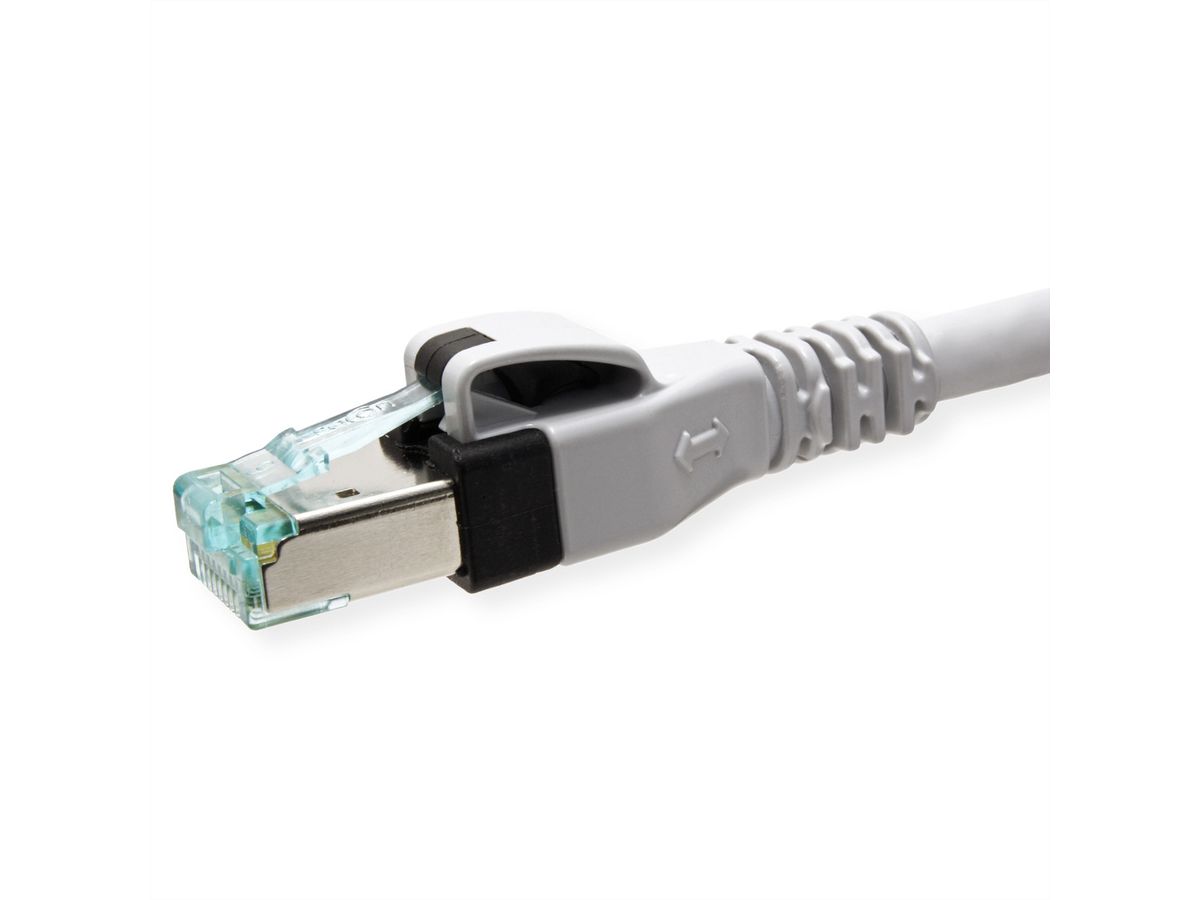 Cordon EasyLan DualBoot PushPull IP20, Cat.6A (Classe EA), S/FTP, gris, 7,5 m