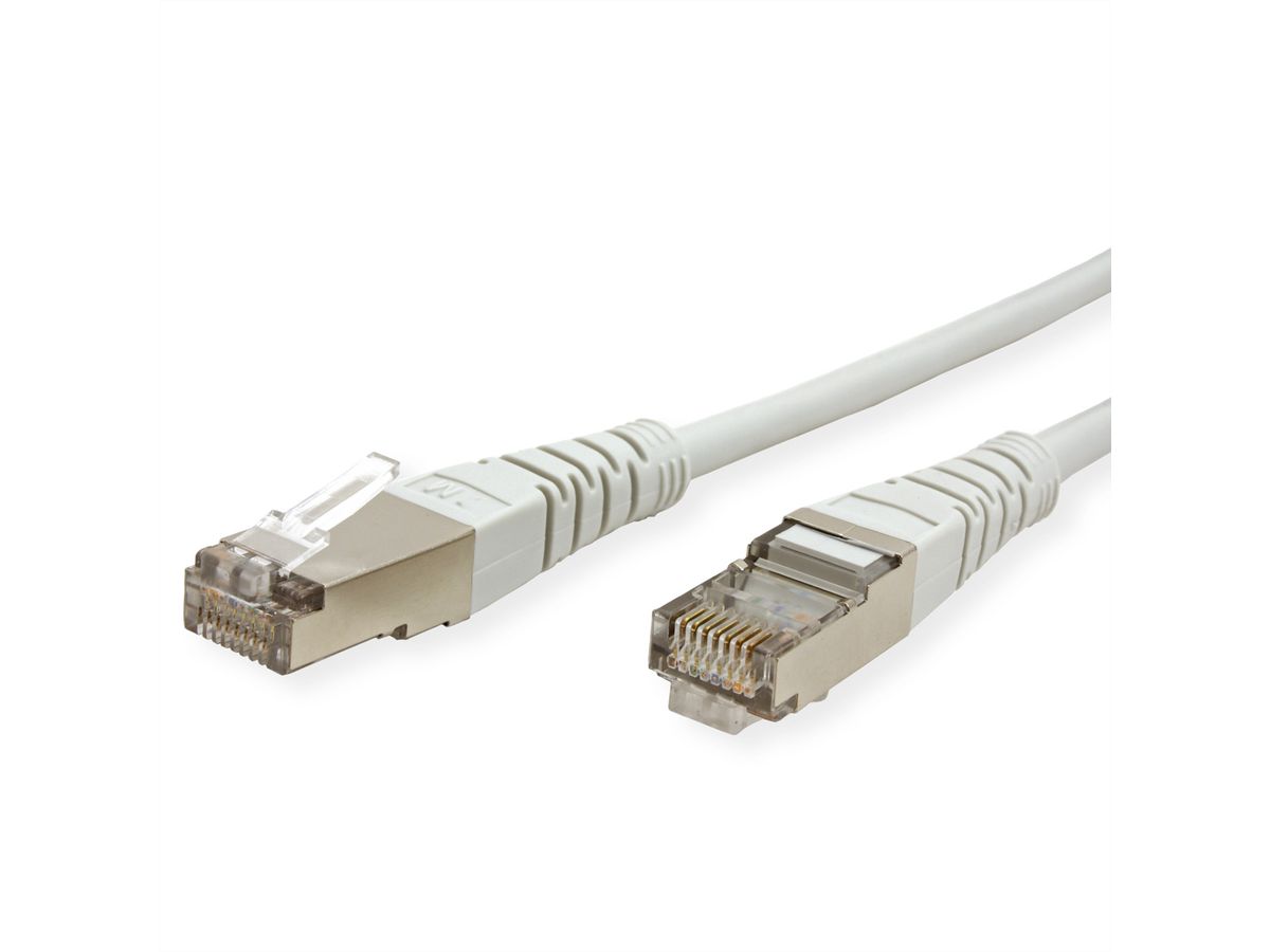 Cordon ROLINE Cat.5e (Classe D) S/FTP AWG26, gris, 7 m