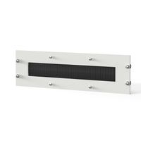 SCHROFF Chemins de câbles pour Novastar et Eurorack, RAL 7035, vissé, 3 U