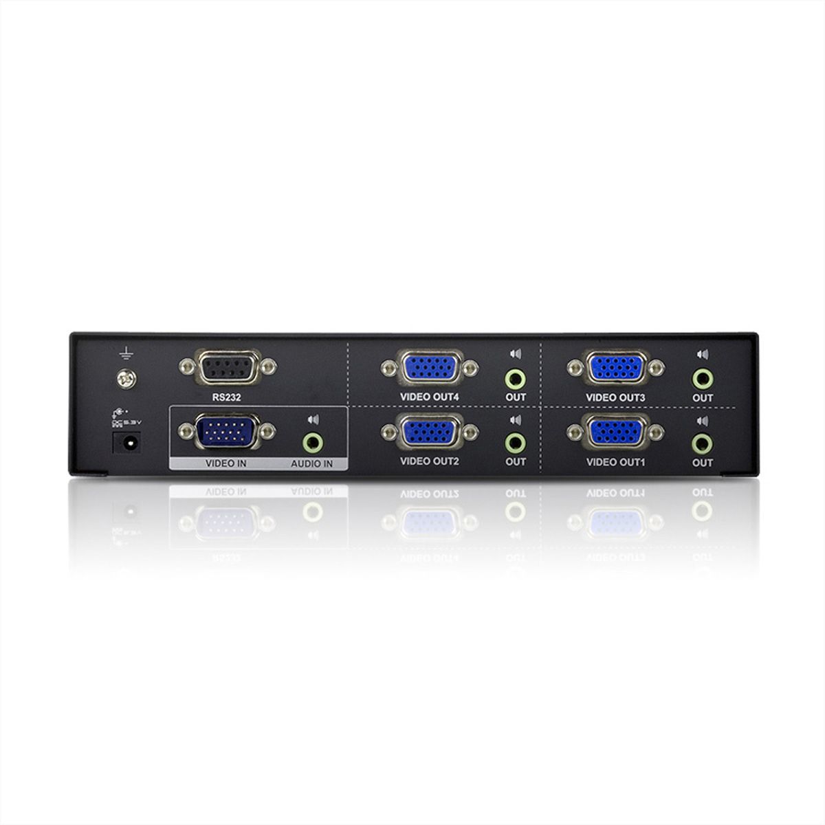 ATEN VS0104 Splitter Vidéo, 450MHz, Audio, RS232, 4 écrans