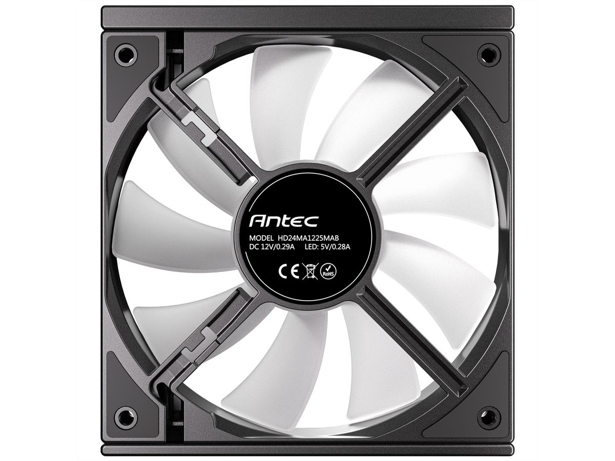 ANTEC Ventilateur de boîtier PC C120 ARGB 120 mm, lot de 3, noir