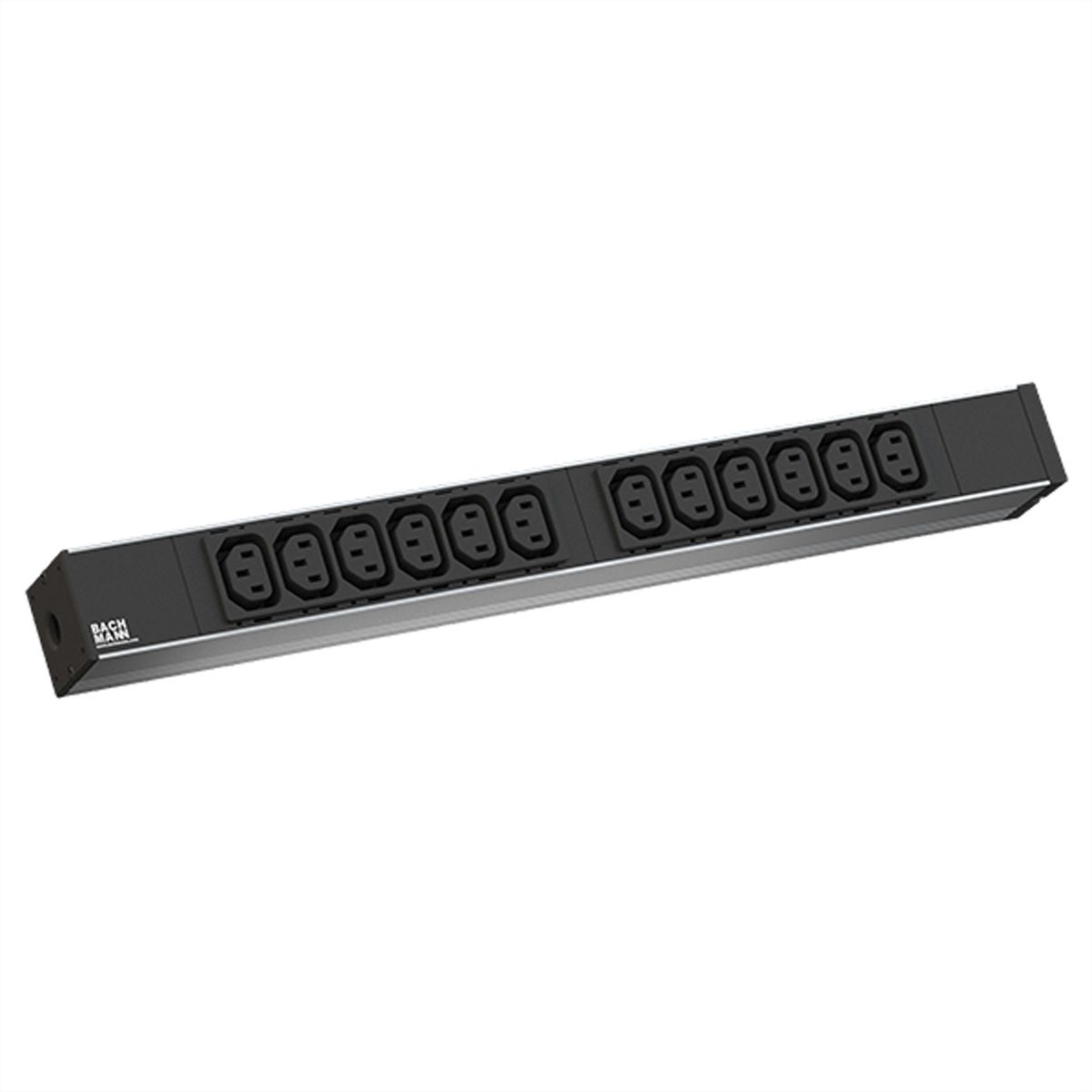 BACHMANN PDU Basic 19" 1U (230-400 V / 50 Hz), équerre de fixation incluse