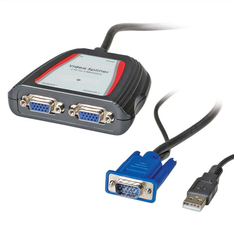 VALUE Distributeur vidéo portable, 2 ports, 250MHz