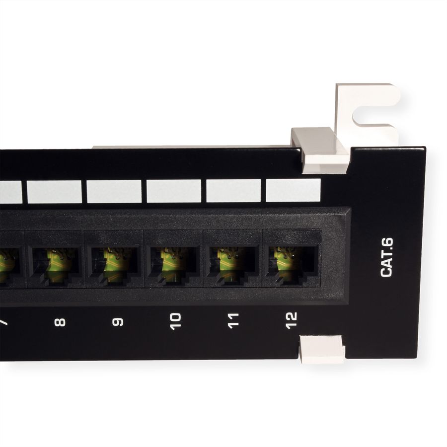 TRENDnet TC-P12C6V Tableau de connexion non blindé Cat6e à 12 ports et fixation murale