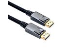 ROLINE Câble DisplayPort v1.4, DP M - DP M, noir/argent, 2 m