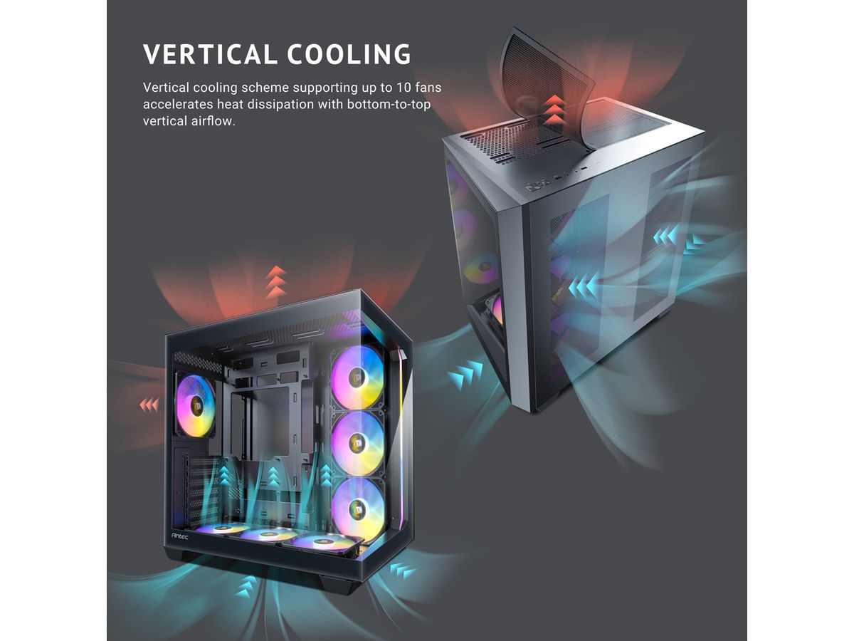 ANTEC Constellation C5 ARGB Boîtier PC Midi Tower ATX, noir