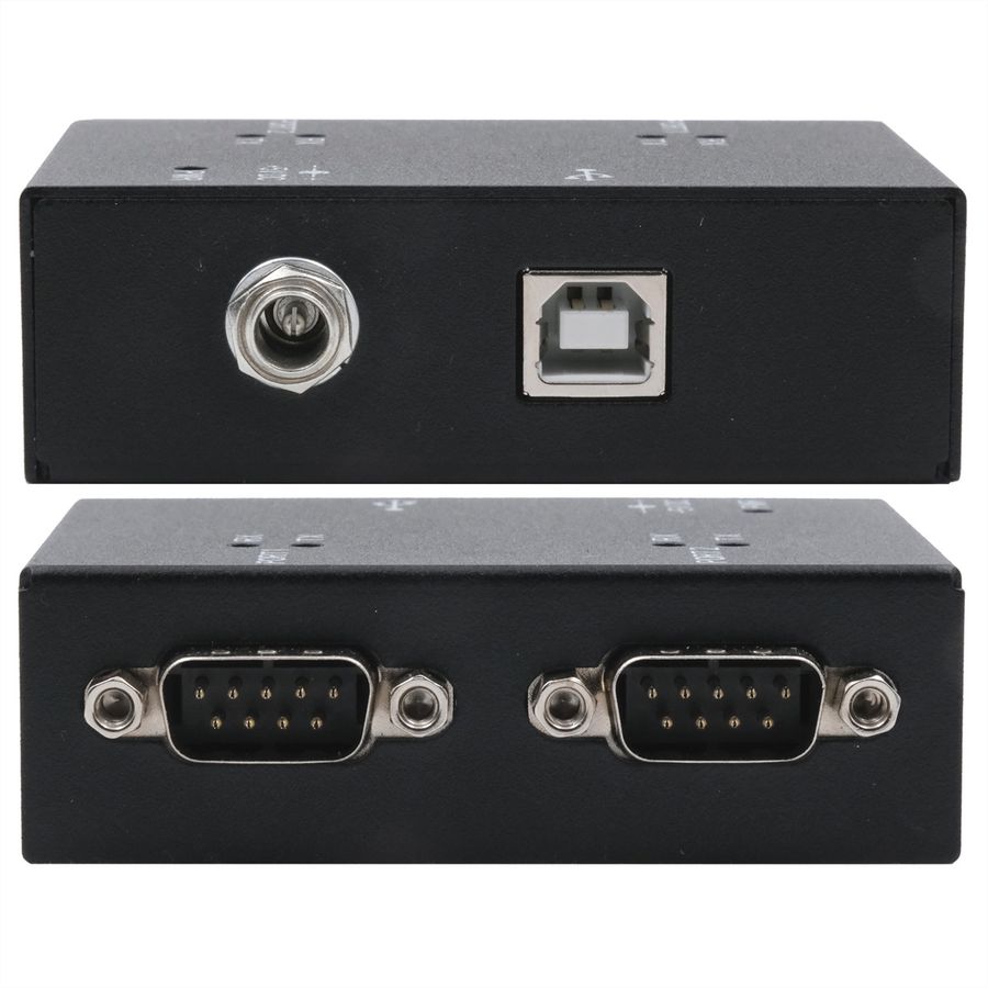 EXSYS EX-13072HM USB 2.0 vers 2 ports série RS-232 Boîtier métallique Kit de puces FTDI
