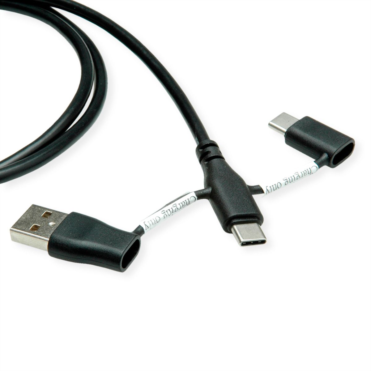 ROLINE Câble USB 2.0 type C, M/M, avec protecteur de données USB, type A+c, 1 m