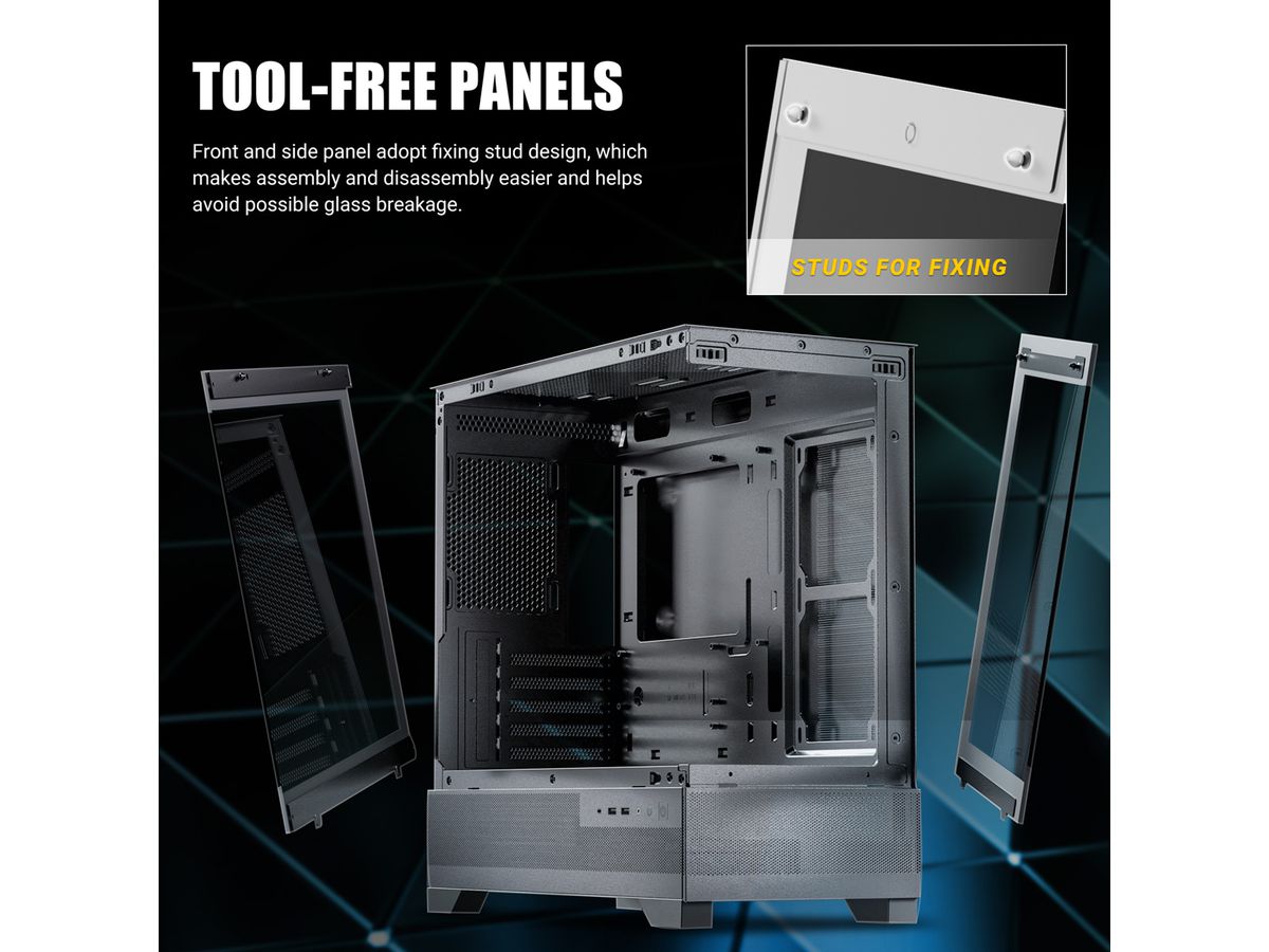 ANTEC CX500M ARGB Boîtier PC Mini Tour Micro-ATX, noir