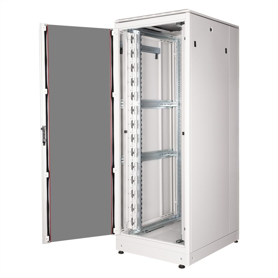 ROLINE 19" Baie réseau Pro 42U, 800x1000 LxP Porte verre gris