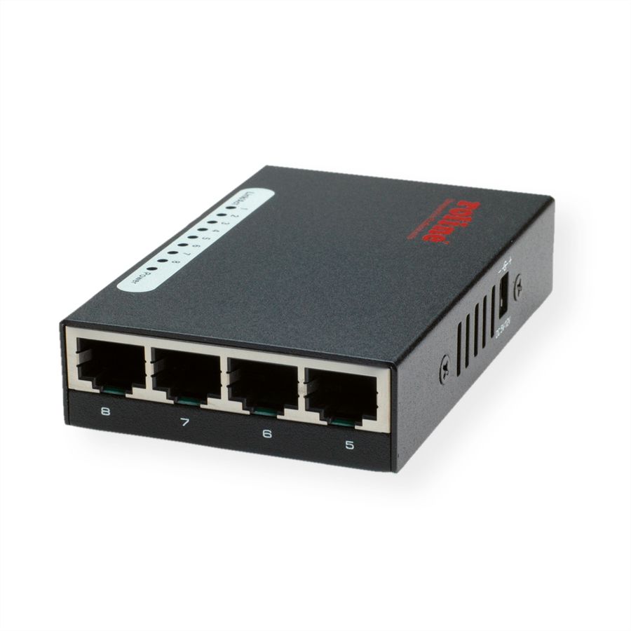 ROLINE Fast Ethernet Switch, Pocket, 8 ports