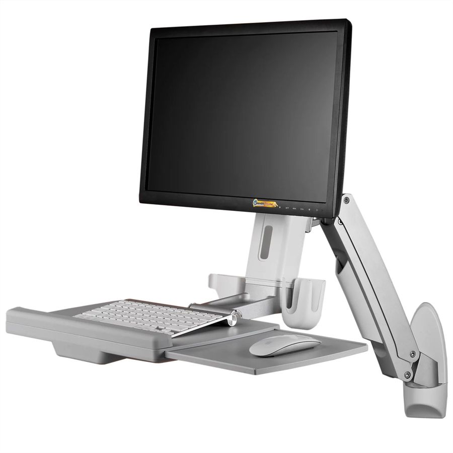 SCHROFF Bras support réglable pour moniteur avec tablette pour clavier (Vamonitor), max. 8 kg
