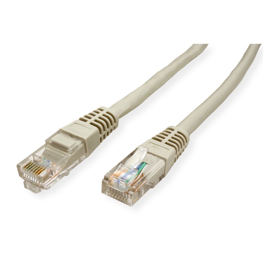 Cordon VALUE Cat.5e (Classe D) UTP confectionné, gris, 5 m