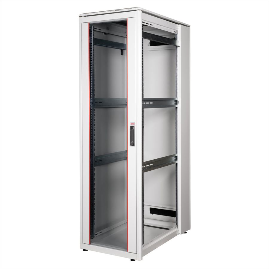 ROLINE 19" Baie réseau Pro 42U, 600x1000 LxP Porte verre gris