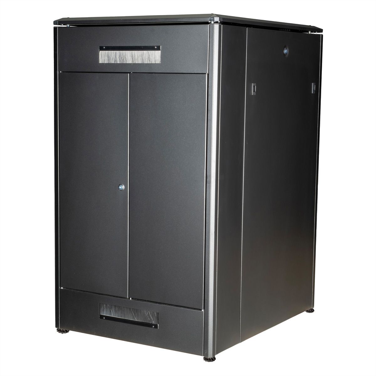 ROLINE 19" Baie réseau Pro 26U, 800x1000 LxP Porte verre noir