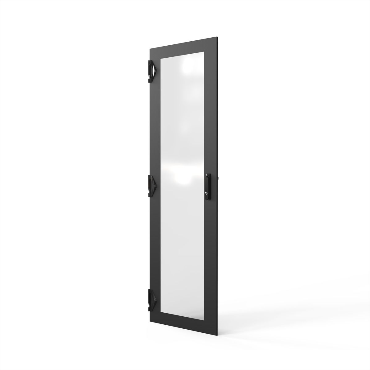 SCHROFF Porte 1600H 800L verre IP20 fermeture 1 point RAL7021
