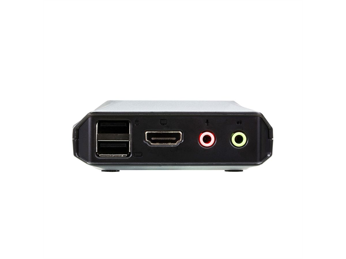 ATEN CS22H Commutateur KVM câble HDMI 4K USB 2 ports avec sélecteur de port distant