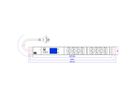 BACHMANN BN2000 19" 1U 8xC13, TCP/IP 2,0m CEE7/7
