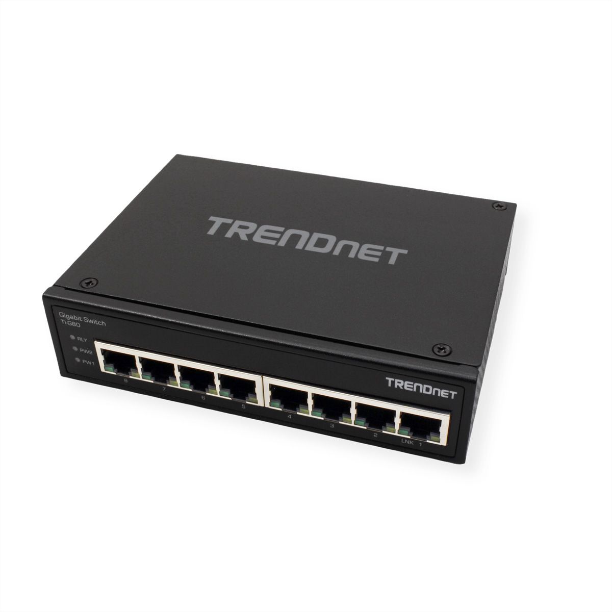 TRENDnet TI-G80 Switch Rail DIN Gigabit industriel renforcé à 8 ports
