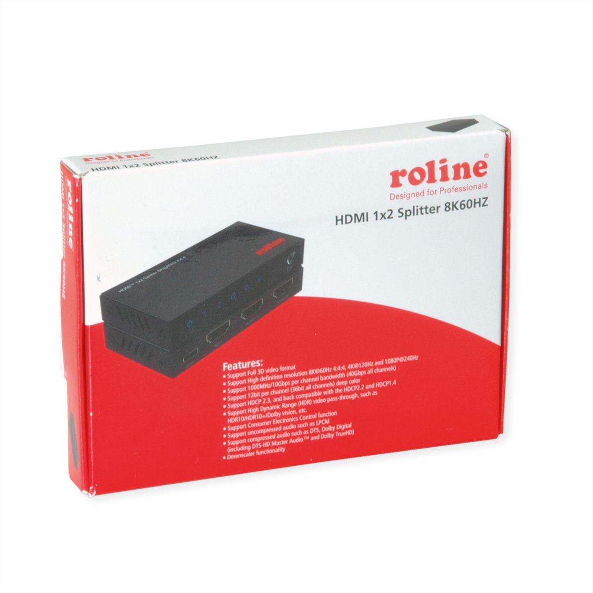 ROLINE Distributeur HDMI, 8K, 2 ports