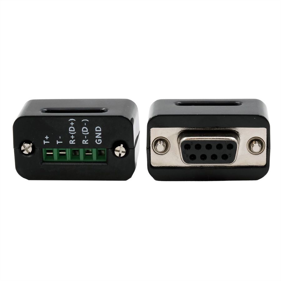 EXSYS EX-1346IS Convertisseur de port USB 2.0 vers 1x série RS-422/485, 15KV ESD, 4.0KV, câble, FDTI, noir, 1,8 m