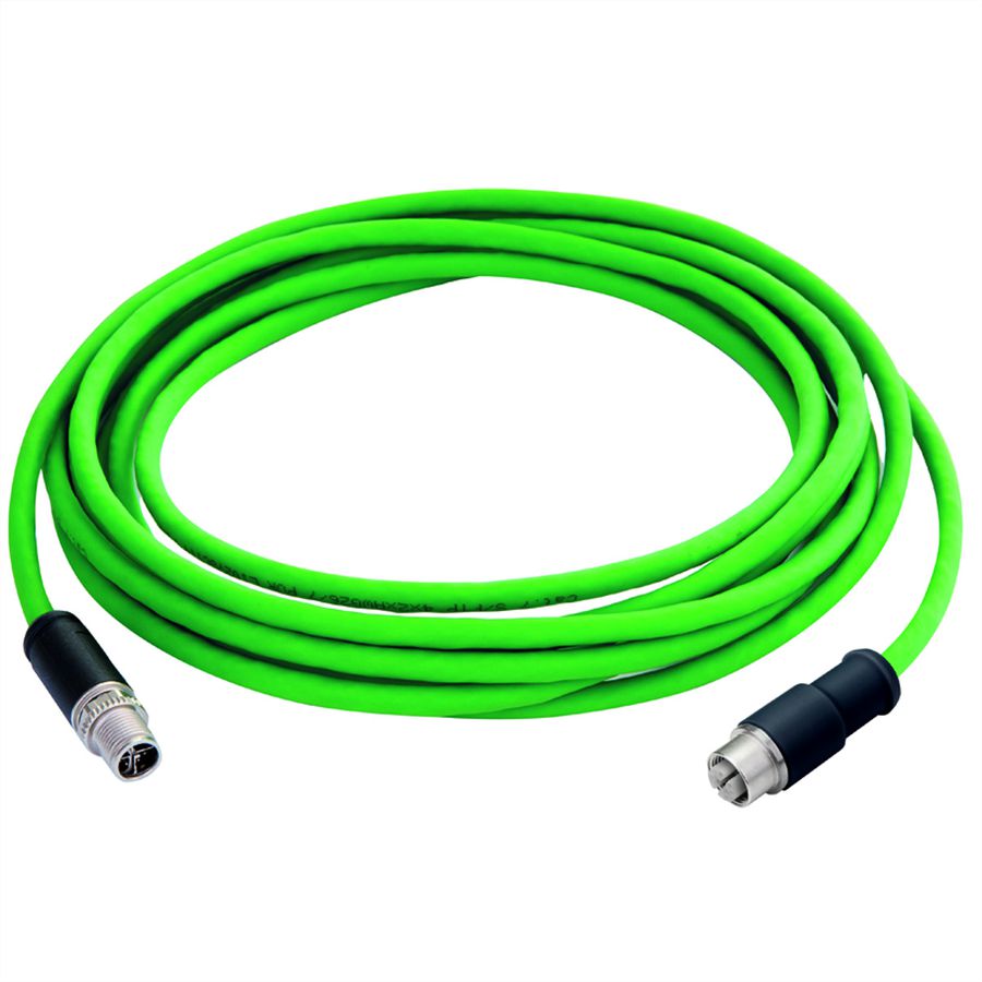TELEGÄRTNER STX M12x1-M12x1 VL codé X Cat.6A, CP01CS02B-SFTP2607C7-1PUR-A0500 , 5 m