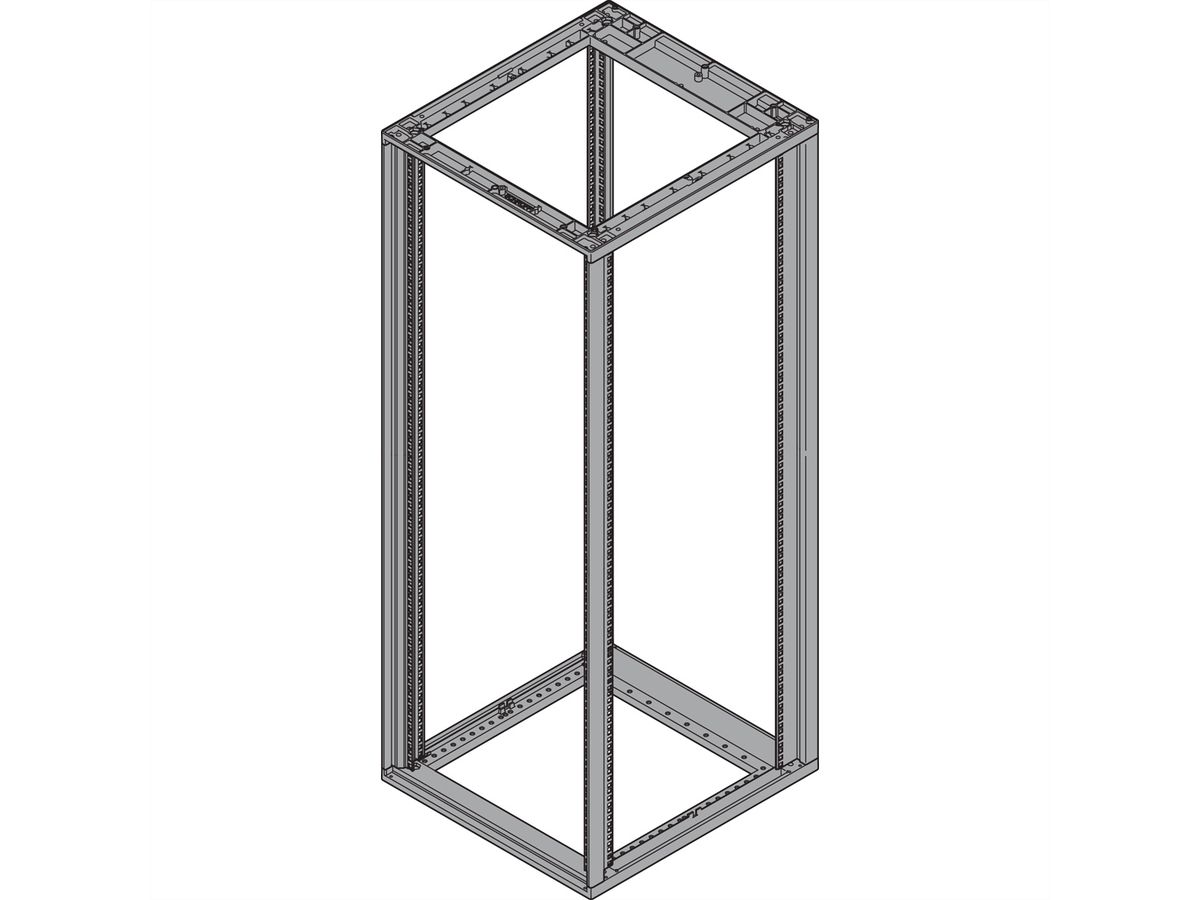 Cadre d'armoire Novastar SCHROFF, Slim-Line, 25 U 553W 600D