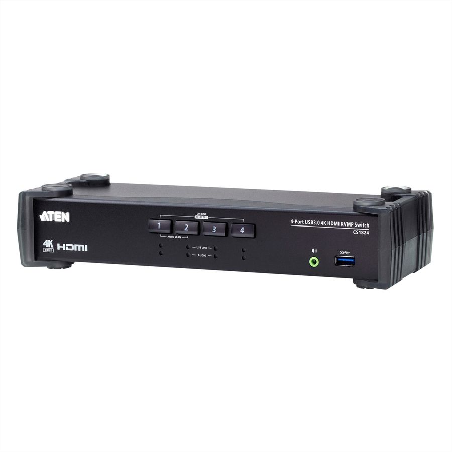ATEN CS1824 Commutateur KVMP™ HDMI 4K 4 ports USB 3.0