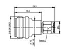 TELEGÄRTNER Adaptateur N femelle / SMA mâle