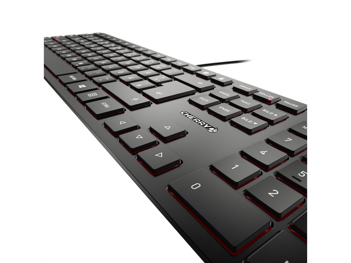 CHERRY KC 6000 Clavier Slim, noir - SECOMP France