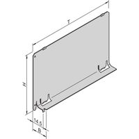 Déflecteur d'air SCHROFF sans face avant, 3 U, 12 CV, profondeur 220 mm