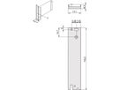 SCHROFF Plug-In Unit, face avant profilé en U, pour IEL, IET, poignée type 2, blindable, 3 U, 8 F, E/S arrière, 2,5 mm, alu, anodisé avant, conducteur arrière