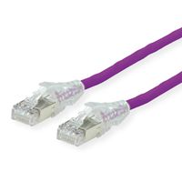 Cordon DÄTWYLER Cat.6A (Classe EA) S/FTP, CU 7702 flex LSOH, AMP v2, violet, 0,5 m