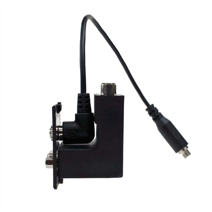 BACHMANN Cadre 1xVGA+ 3,5mm, Sortie sur côté à 90°
