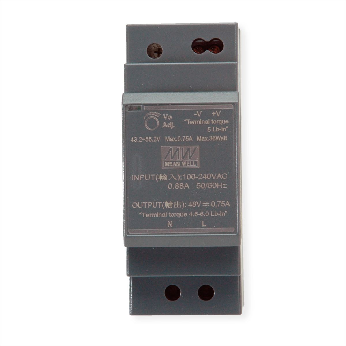 MEAN WELL HDR-30-48 Bloc d'alimentation sur rail DIN 30 W 48 V CC
