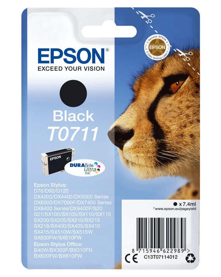 Epson Cartouche "Guépard" - Encre DURABrite Ultra N