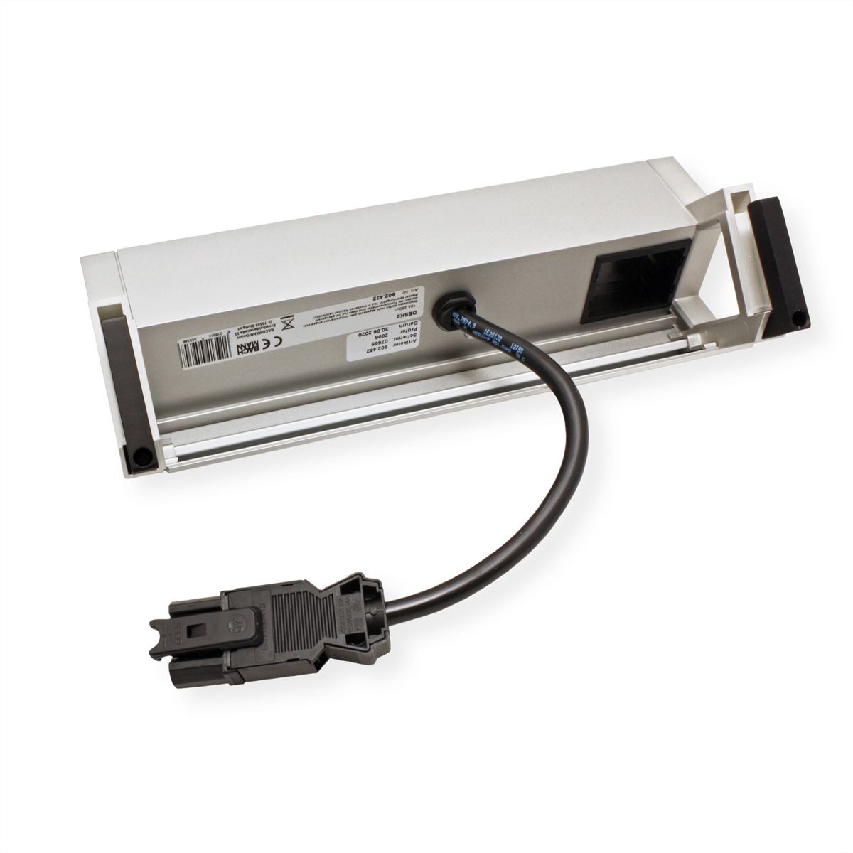 BACHMANN DESK2 2xUTE 35° 1xUSB Chargeur 1xCM Courant 0,2m GST18 Inox